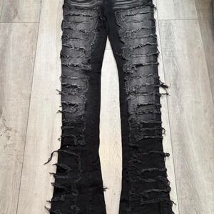 Black Focus‎ Jeans Stacked Size 40